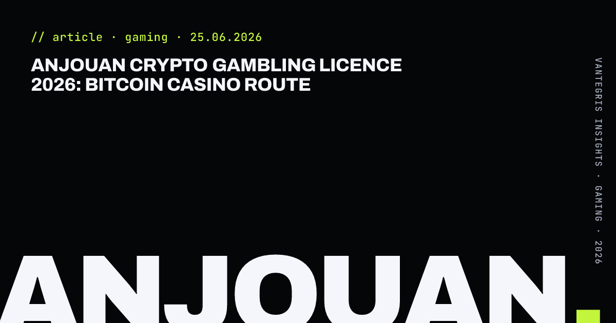 Anjouan Crypto Gambling Licence 2026: Bitcoin Casino Route — article cover