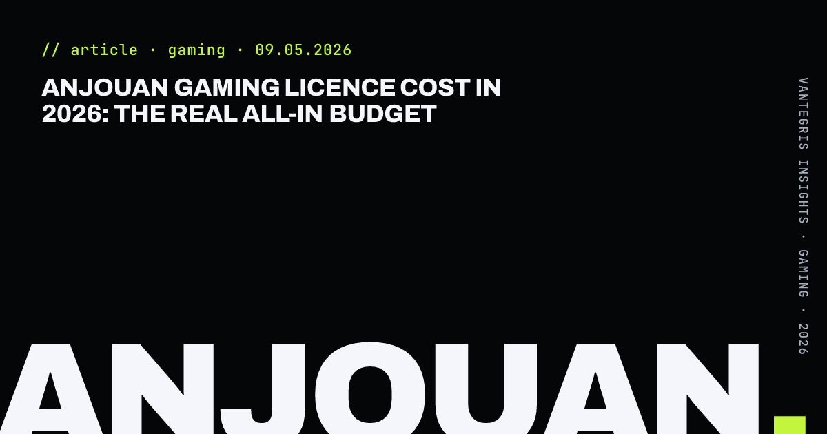 Anjouan Gaming Licence Cost in 2026: The Real All-In Budget — article cover