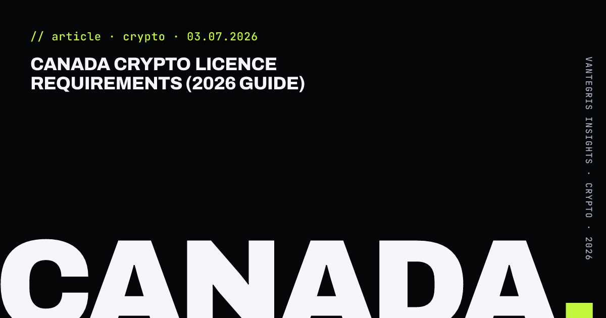 Canada Crypto Licence Requirements (2026 Guide) — article cover