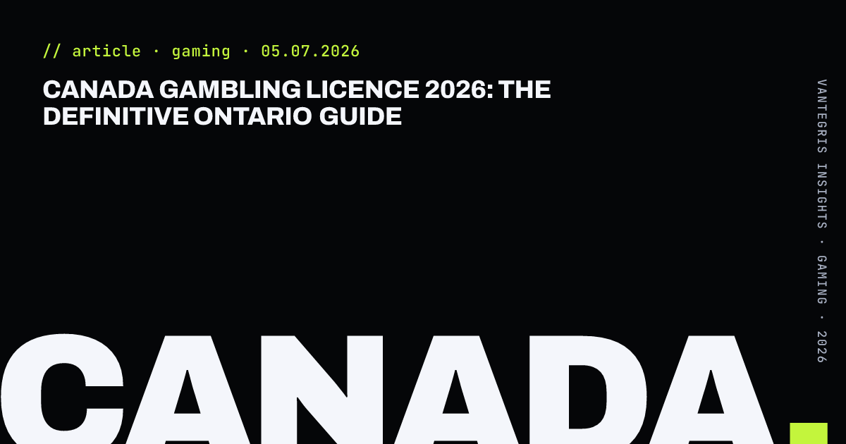 Canada Gambling Licence 2026: The Definitive Ontario Guide — article cover