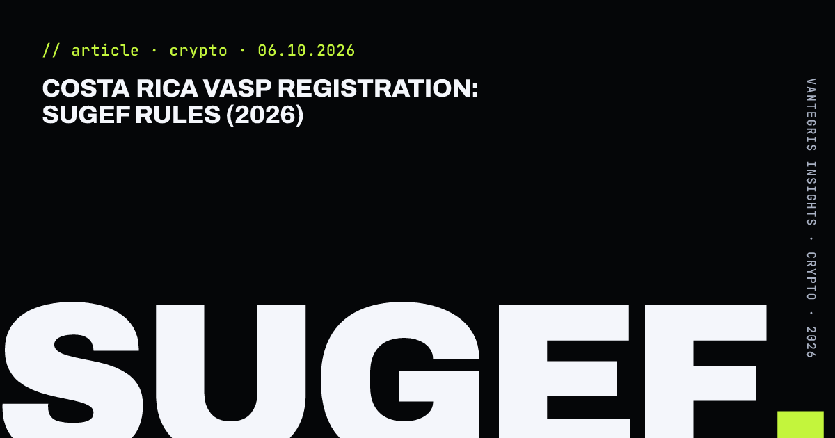 Costa Rica VASP Registration: SUGEF Rules (2026) — article cover