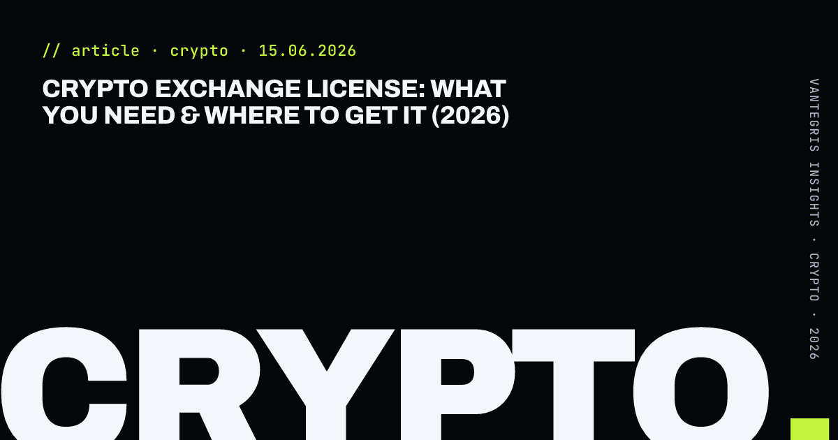 Crypto Exchange License: What You Need & Where to Get It (2026) — article cover