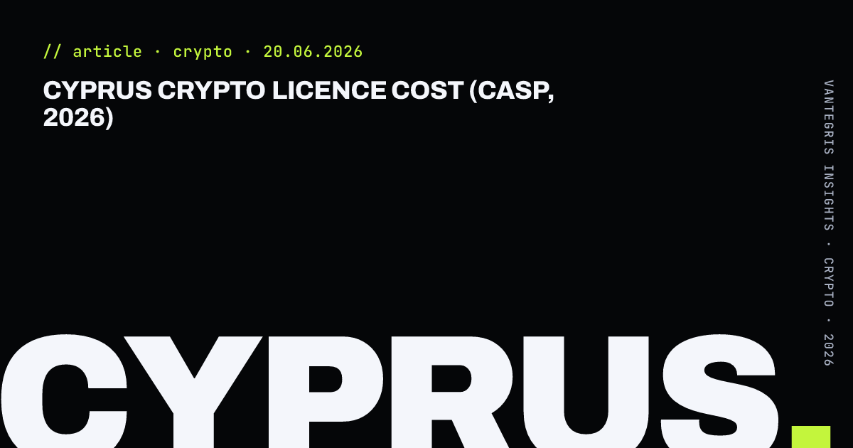 Cyprus Crypto Licence Cost (CASP, 2026) — article cover