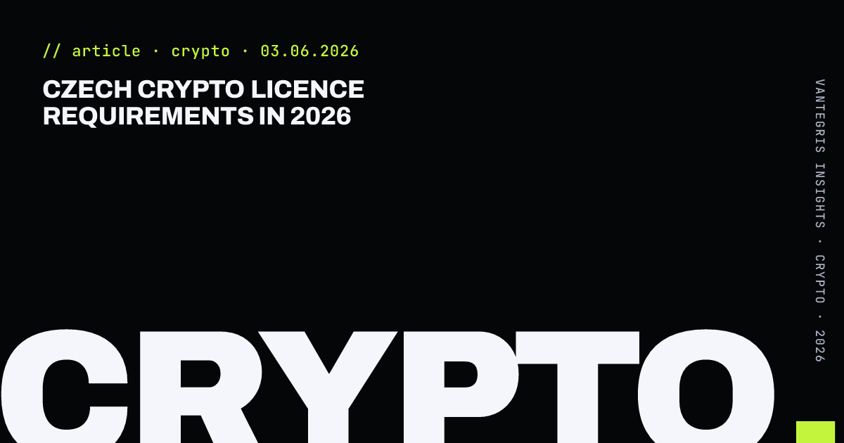 Czech Crypto Licence Requirements in 2026 — article cover