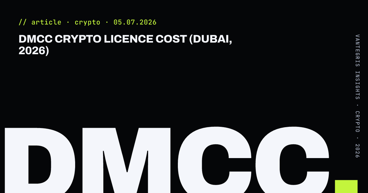 DMCC Crypto Licence Cost (Dubai, 2026) — article cover