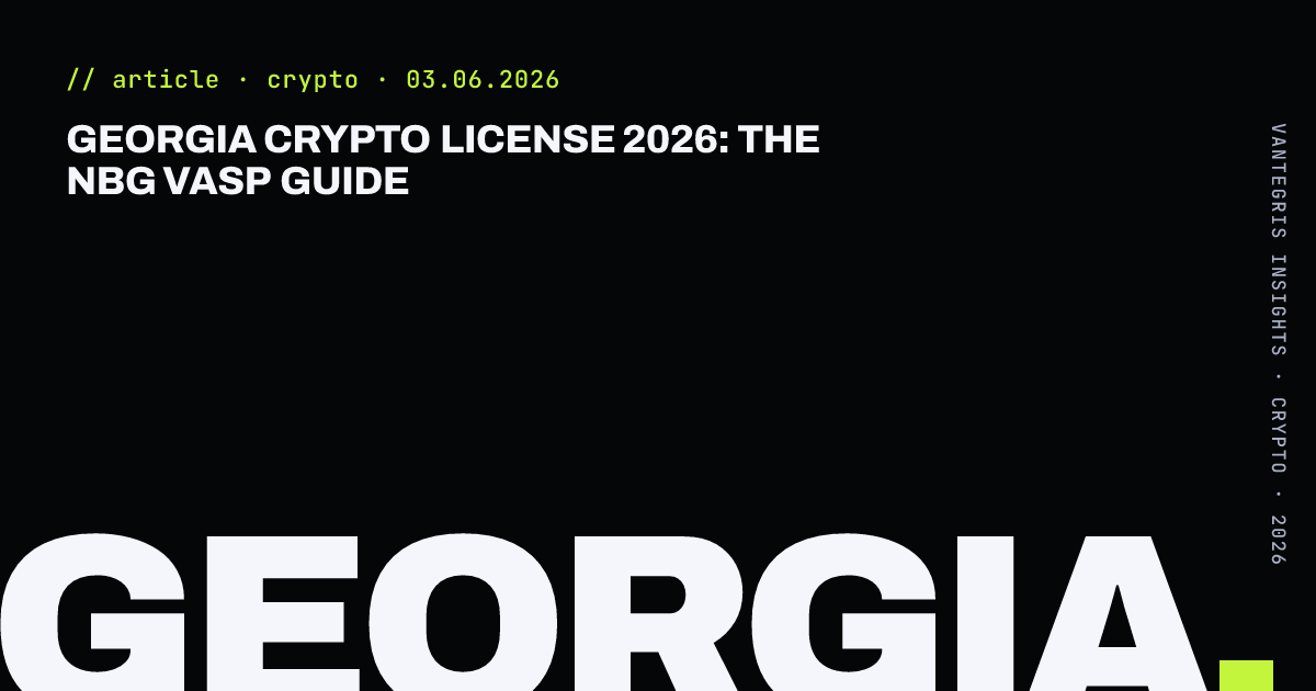 Georgia Crypto License 2026: The NBG VASP Guide — article cover