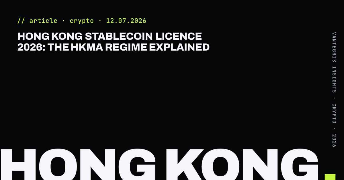 Hong Kong Stablecoin Licence 2026: The HKMA Regime Explained — article cover