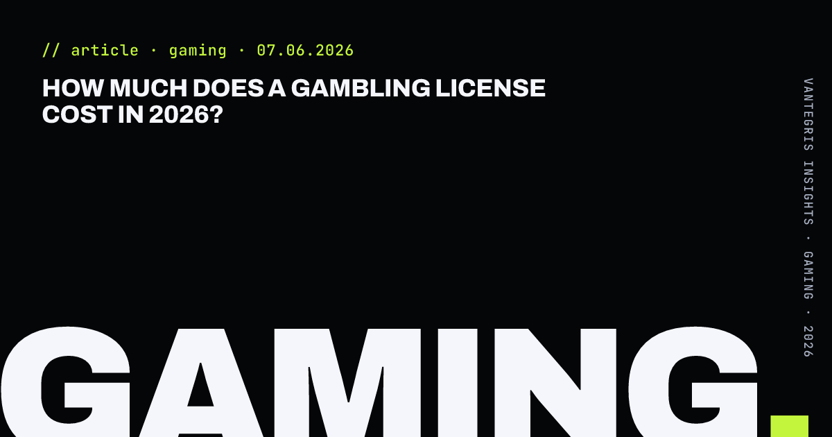 How Much Does a Gambling License Cost in 2026? — article cover
