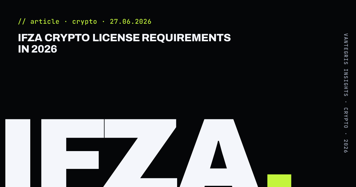 IFZA Crypto License Requirements in 2026 — article cover