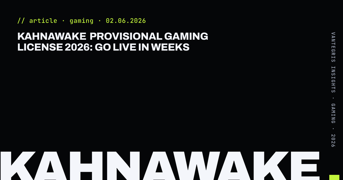 Kahnawake Provisional Gaming License 2026: Go Live in Weeks — article cover
