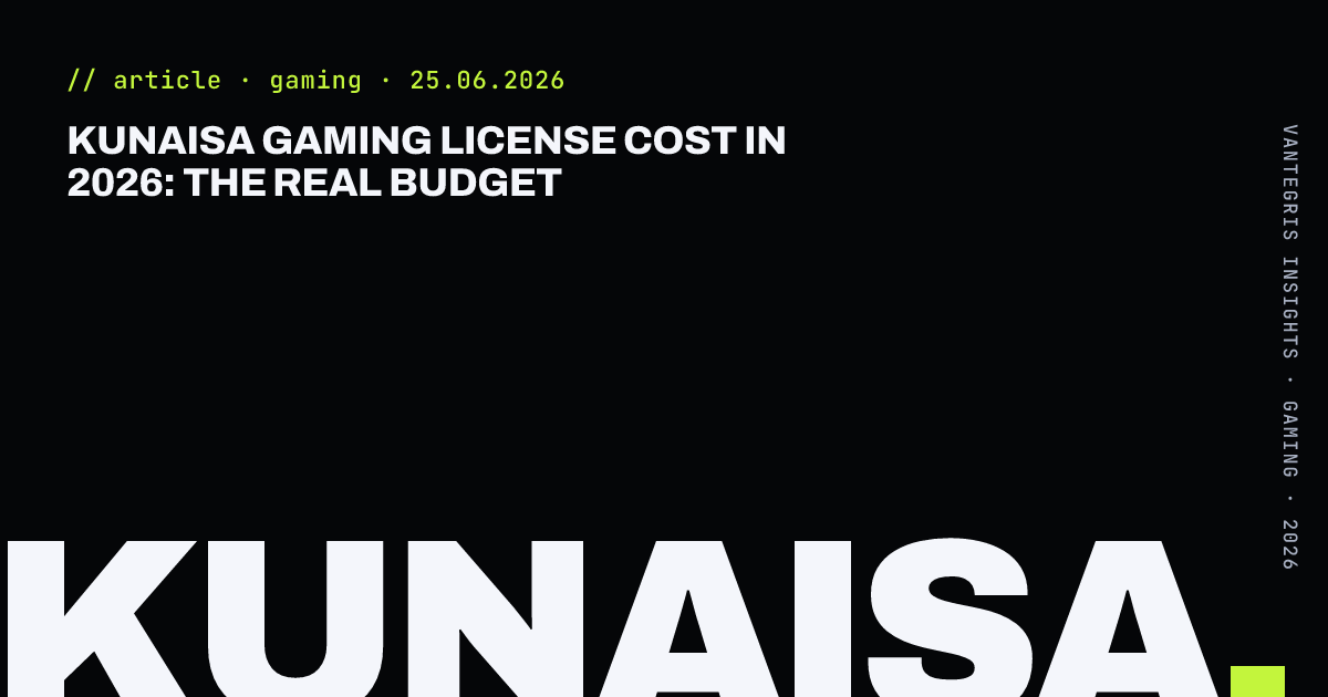 KUNAISA Gaming License Cost in 2026: The Real Budget — article cover