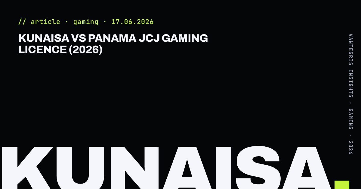 KUNAISA vs Panama JCJ Gaming Licence (2026) — article cover