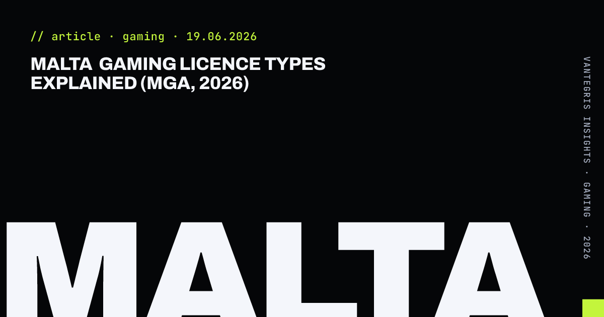 Malta Gaming Licence Types Explained (MGA, 2026) — article cover
