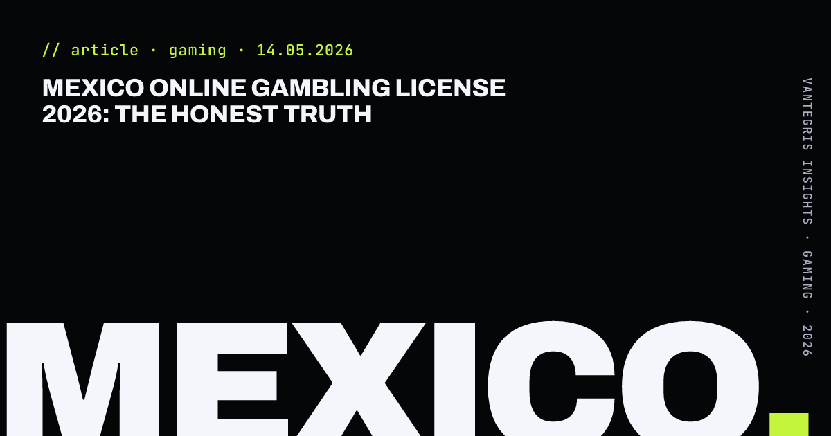 Mexico Online Gambling License 2026: The Honest Truth — article cover