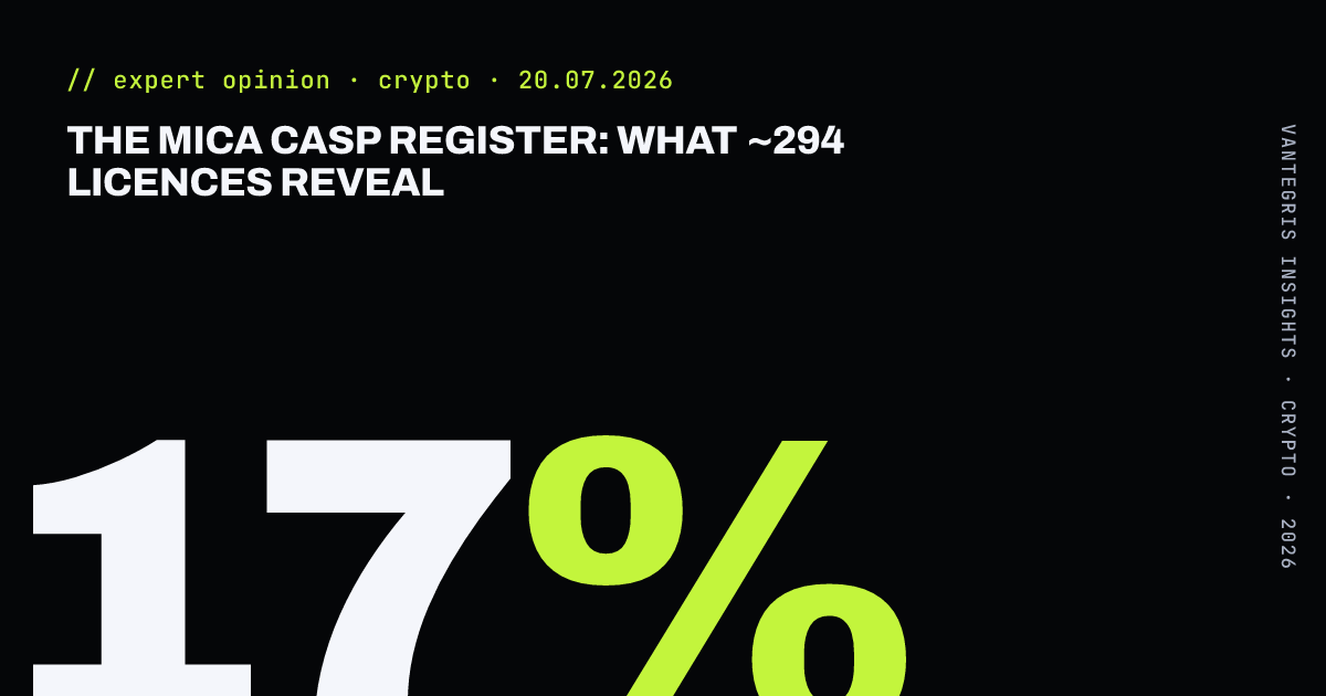The MiCA CASP Register: What ~294 Licences Reveal — article cover