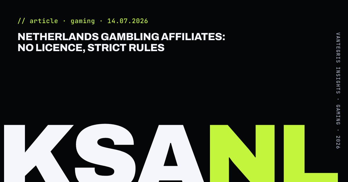 Netherlands Gambling Affiliates: No Licence, Strict Rules — article cover