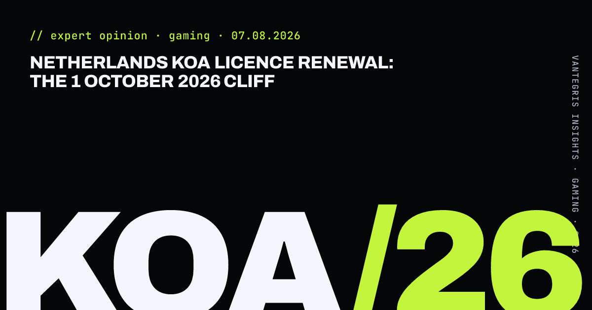 Netherlands KOA Licence Renewal: The 1 October 2026 Cliff — article cover