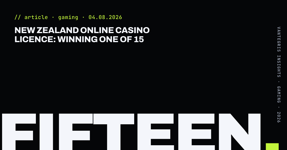 New Zealand Online Casino Licence: Winning One of 15 — article cover