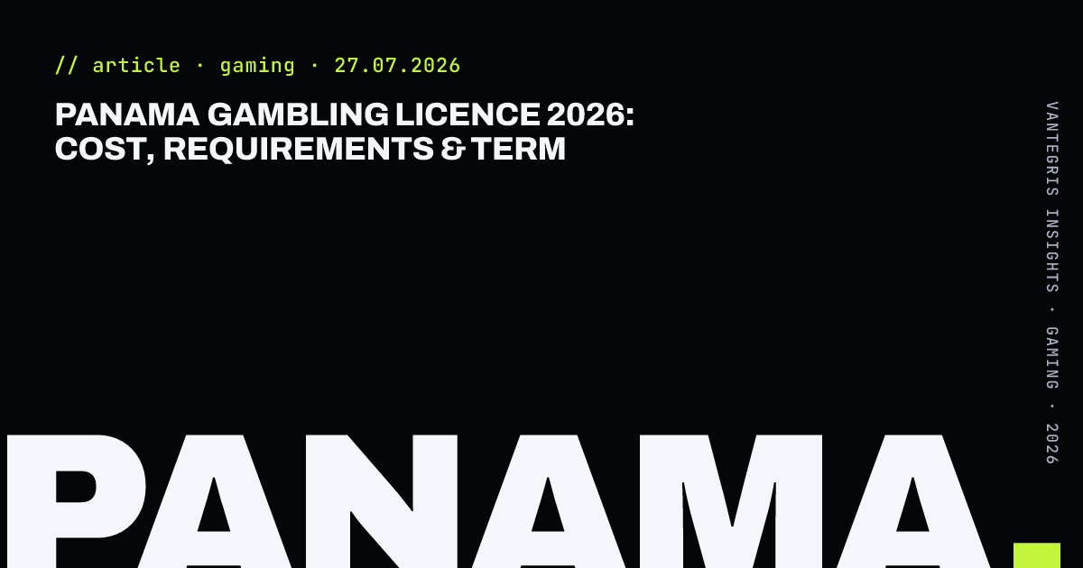 Panama Gambling Licence 2026: Cost, Requirements & Term — article cover