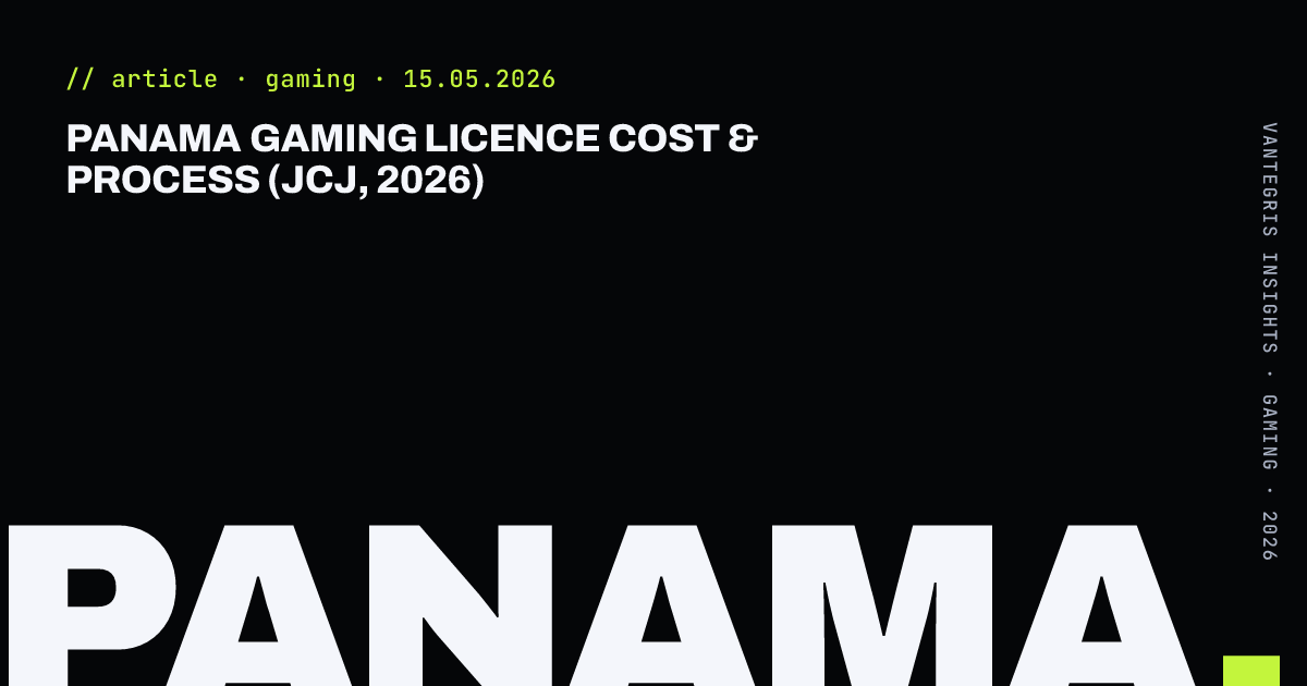 Panama Gaming Licence Cost & Process (JCJ, 2026) — article cover