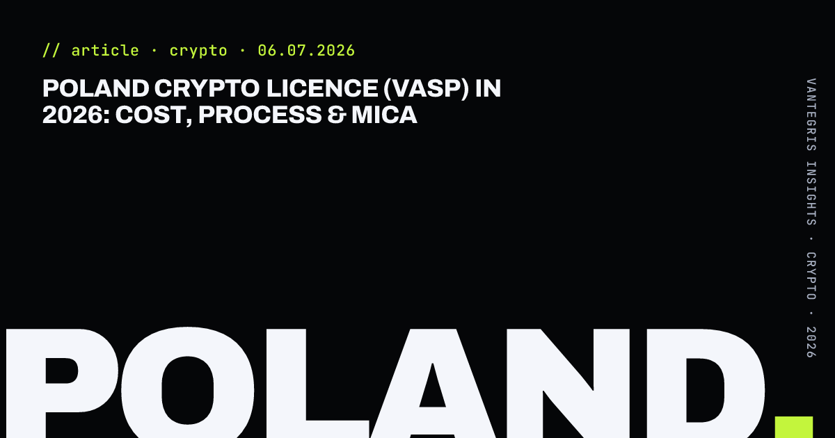 Poland Crypto Licence (VASP) in 2026: Cost, Process & MiCA — article cover