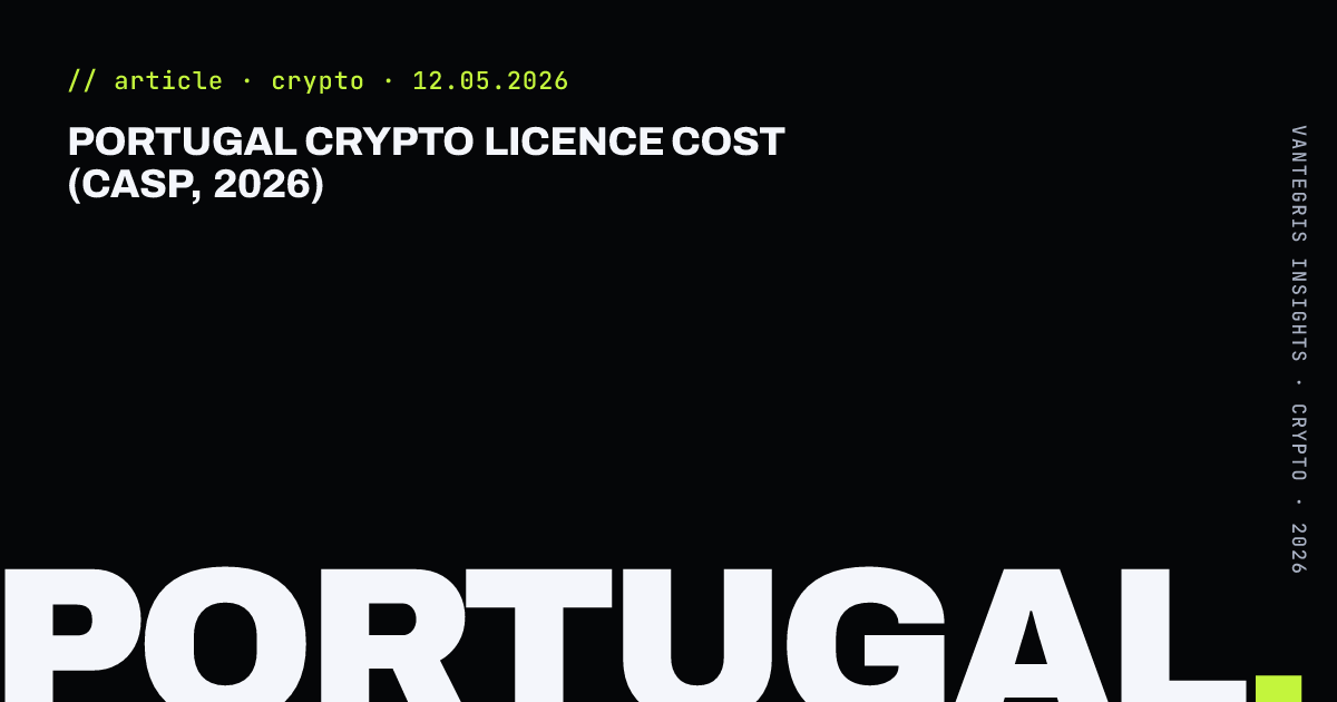 Portugal Crypto Licence Cost (CASP, 2026) — article cover