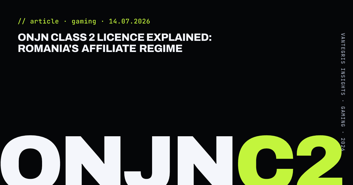 ONJN Class 2 Licence Explained: Romania's Affiliate Regime — article cover