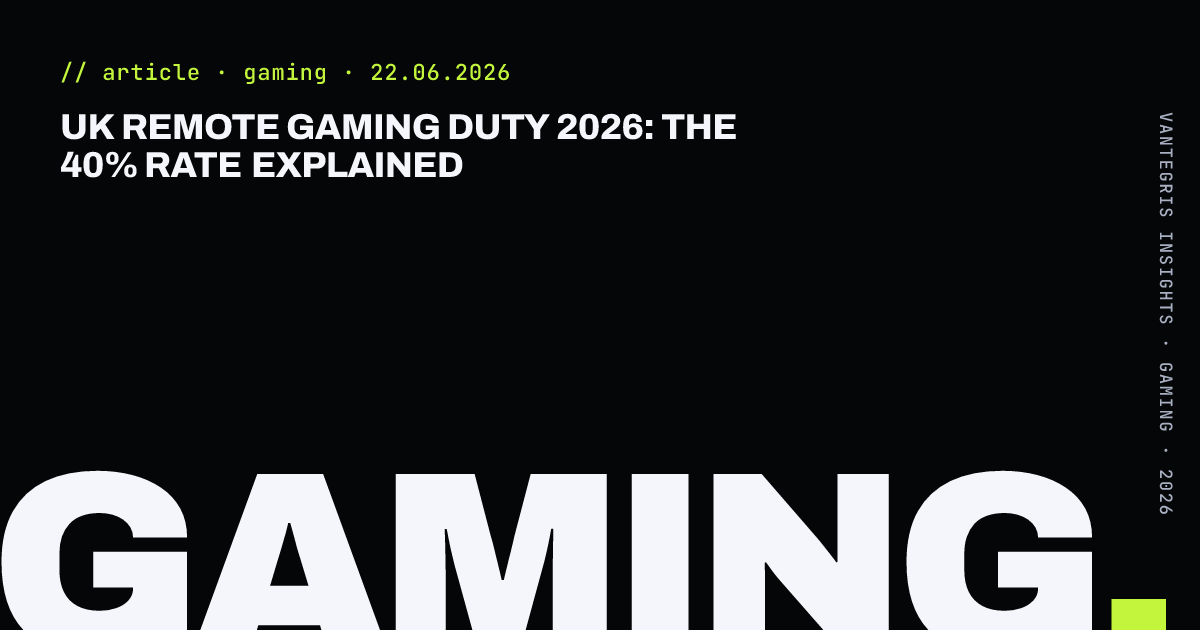 UK Remote Gaming Duty 2026: The 40% Rate Explained — article cover