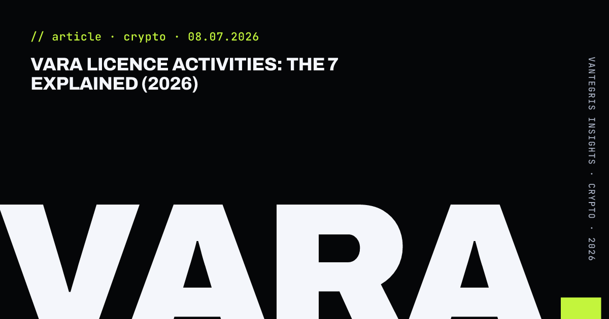 VARA Licence Activities: The 7 Explained (2026) — article cover
